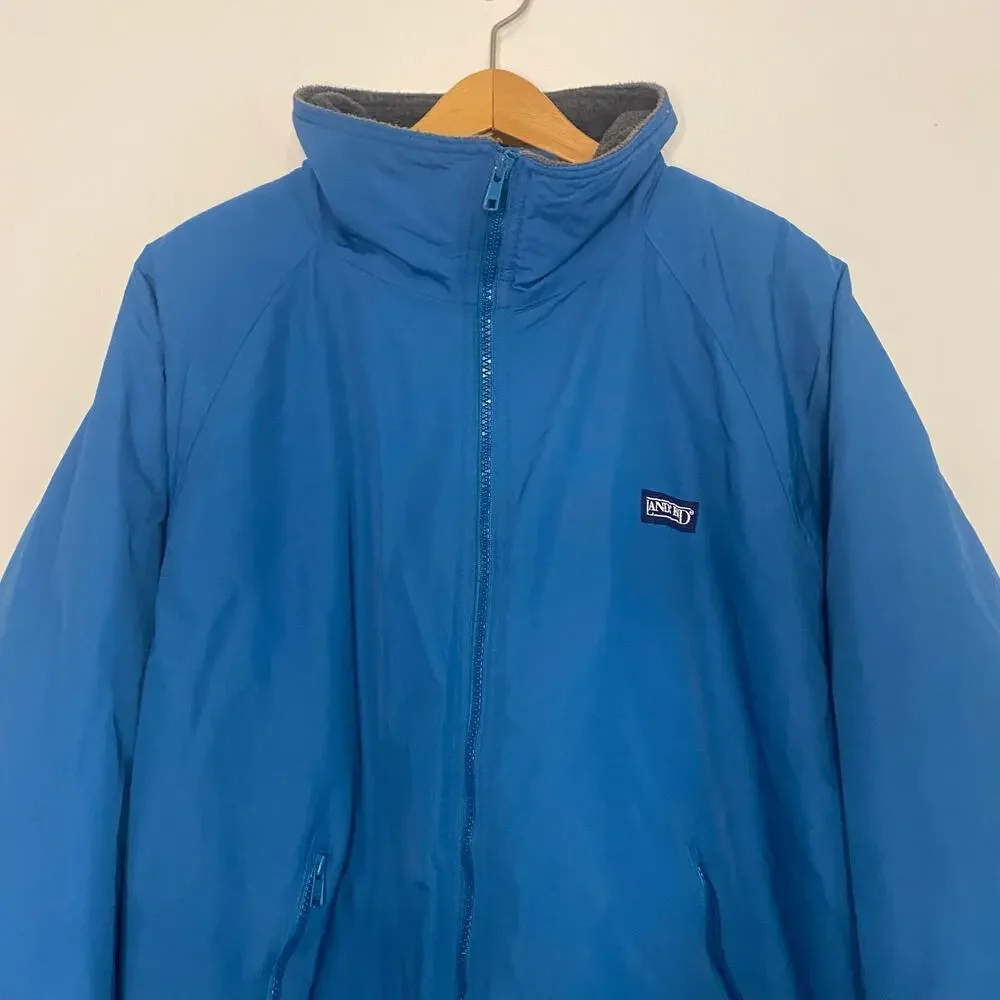 Lands‎ End Mens Chore Coat Barn Jacket Heavy Fleece Lined Teal Large Aircore 200